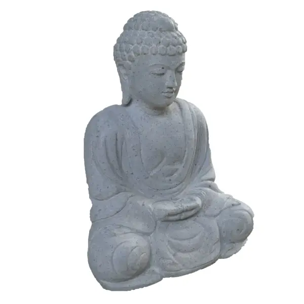 Product image 3 of the product “Seated Buddha - Japanese Style, in the sizes from 50cm to 150cm, Natural finish 50 cm”